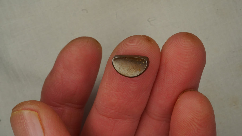3.2 ct Dark Blue Boulder Opal - High-Contrast Neon Flash
