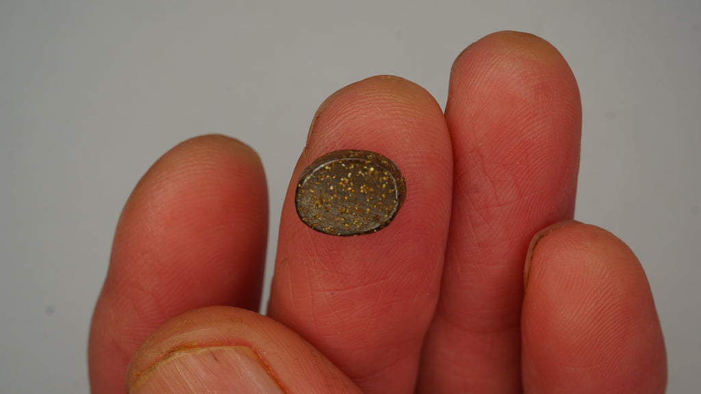 2.2 ct Purple Boulder Opal - Green Pinfire Contrast