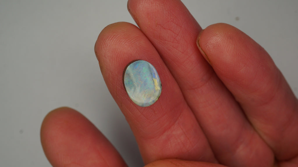 3.3ct Boulder Opal - Lavender Base with Multicolour Band