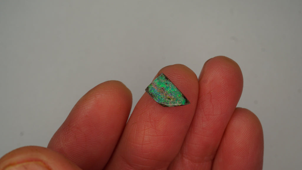 1.7ct Boulder Opal — Green Base with Pink & Green Pinfire Streak