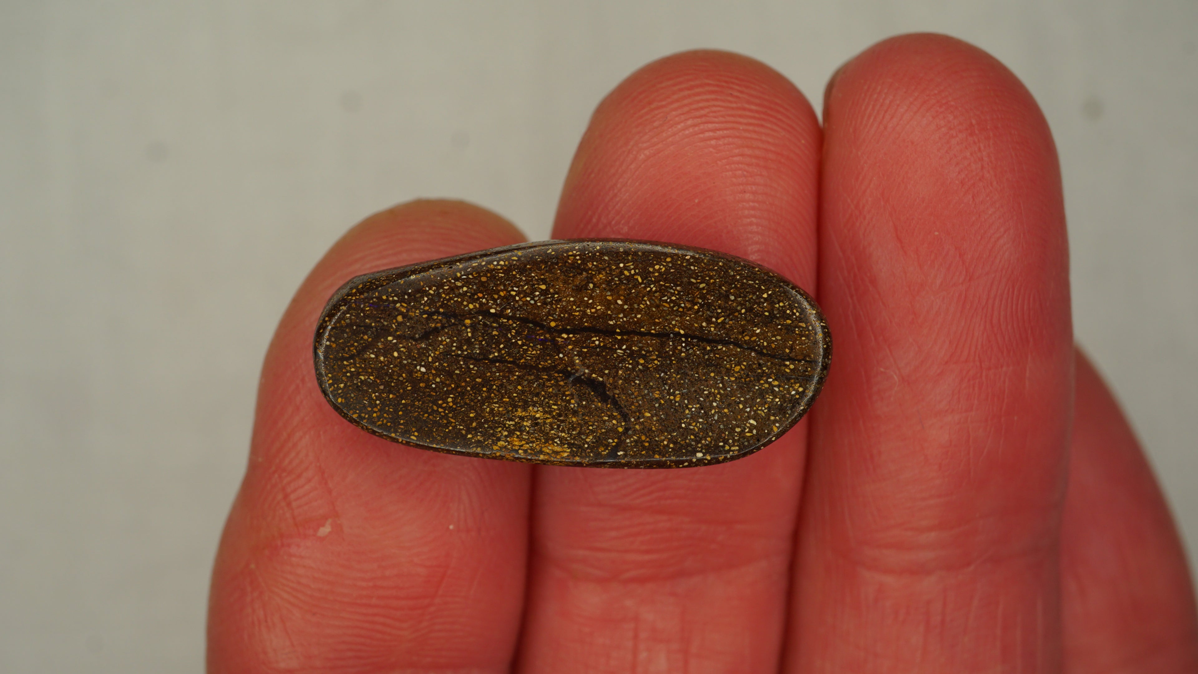 14.0ct Boulder Opal - Bright Purple Band on Natural Host Body Tone