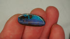 9.1ct Boulder Opal - Aqua & Steel Blue Play on Medium-Deep Blue Host Body Tone