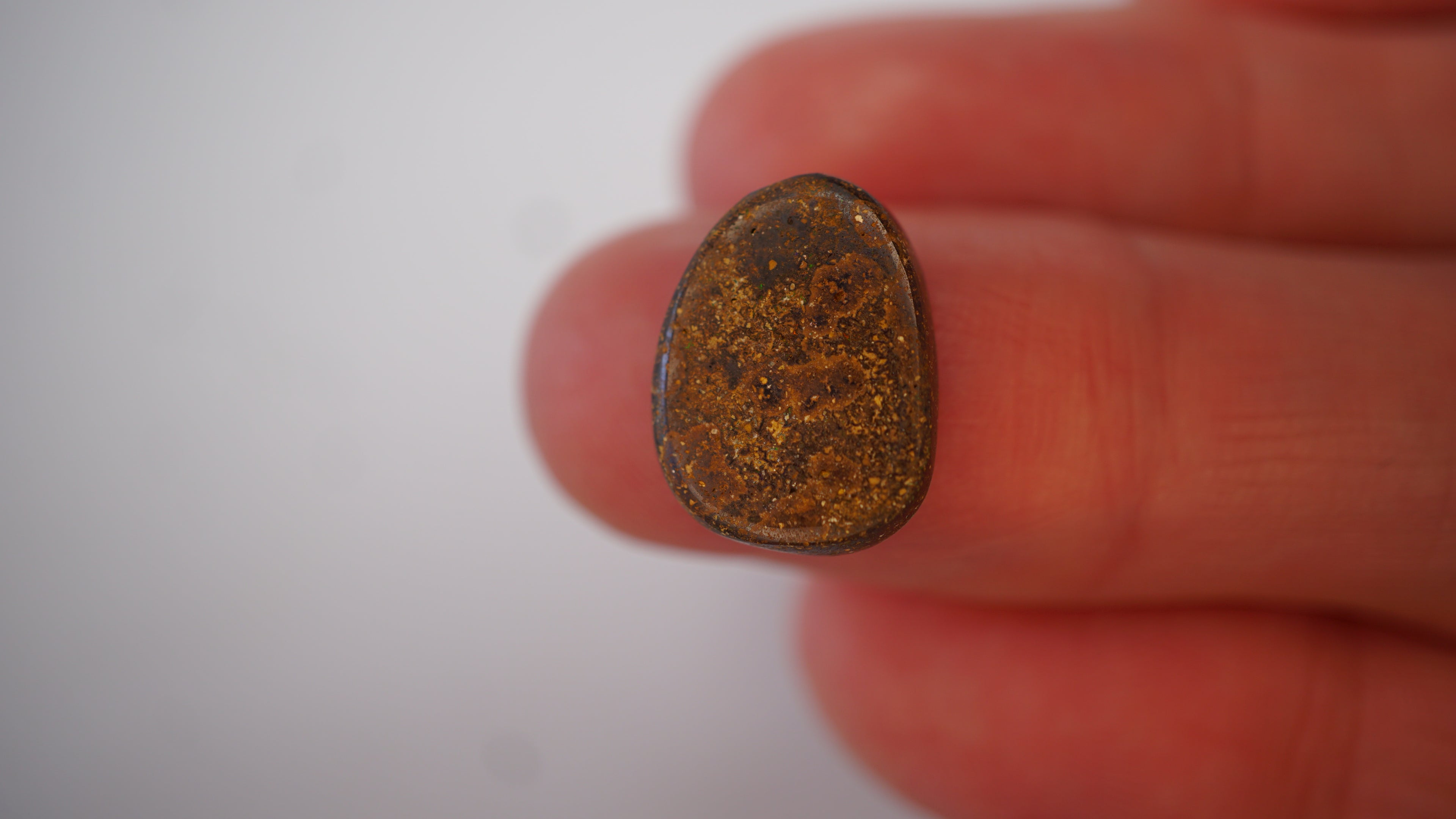 5.6ct Boulder Opal - Electric Green Pinfire Full Face