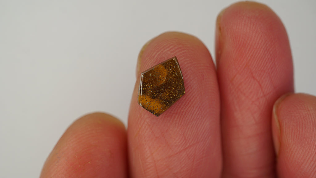 1.4 ct Blue Boulder Opal - Green & Yellow Colour Play