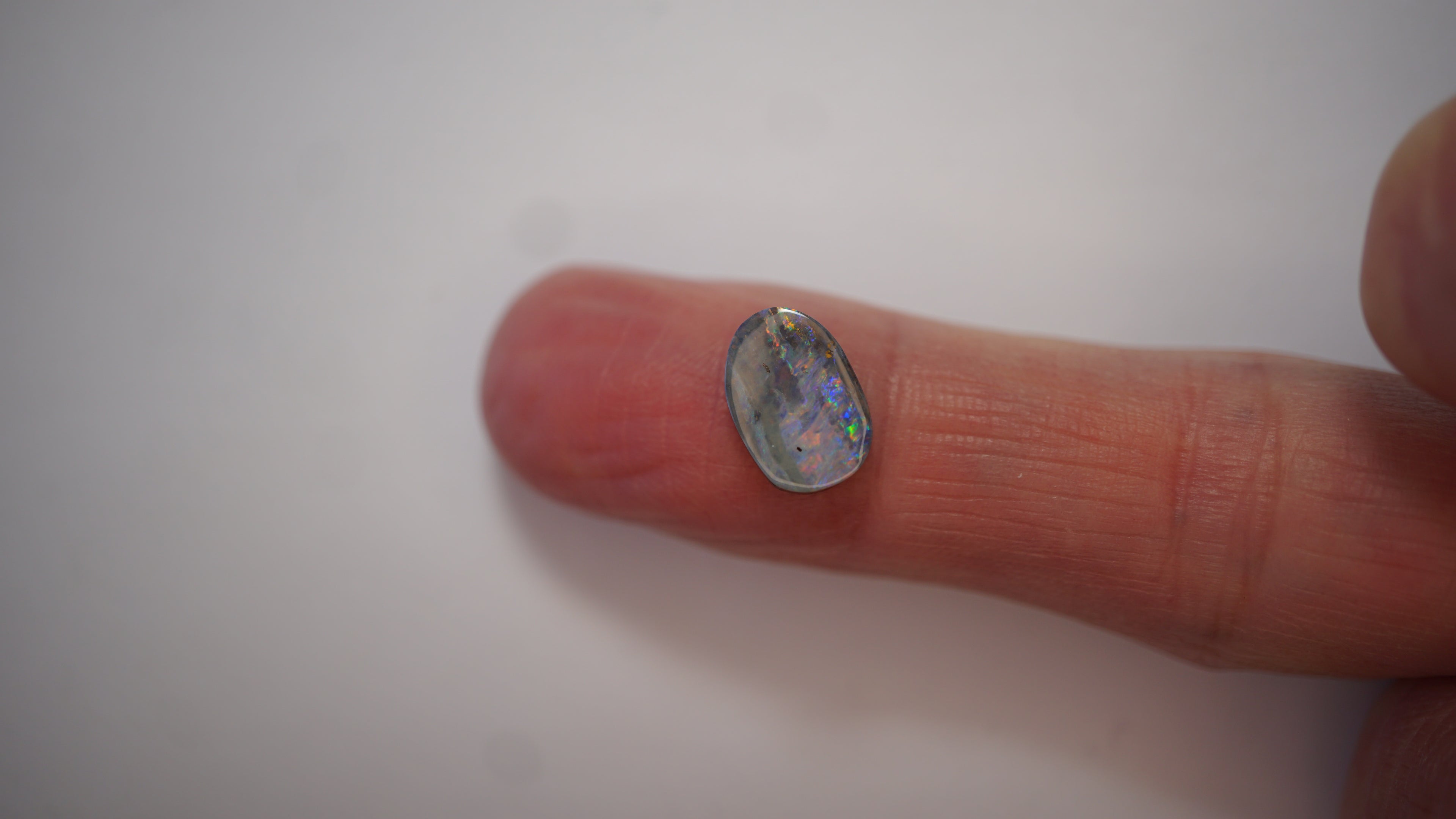 2.9 ct Purple Boulder Opal - Crimson & Violet Flowing Colour