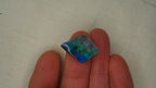 12.9 ct Kite-Shaped Boulder Opal - Blue Base with Green & Aqua Flash