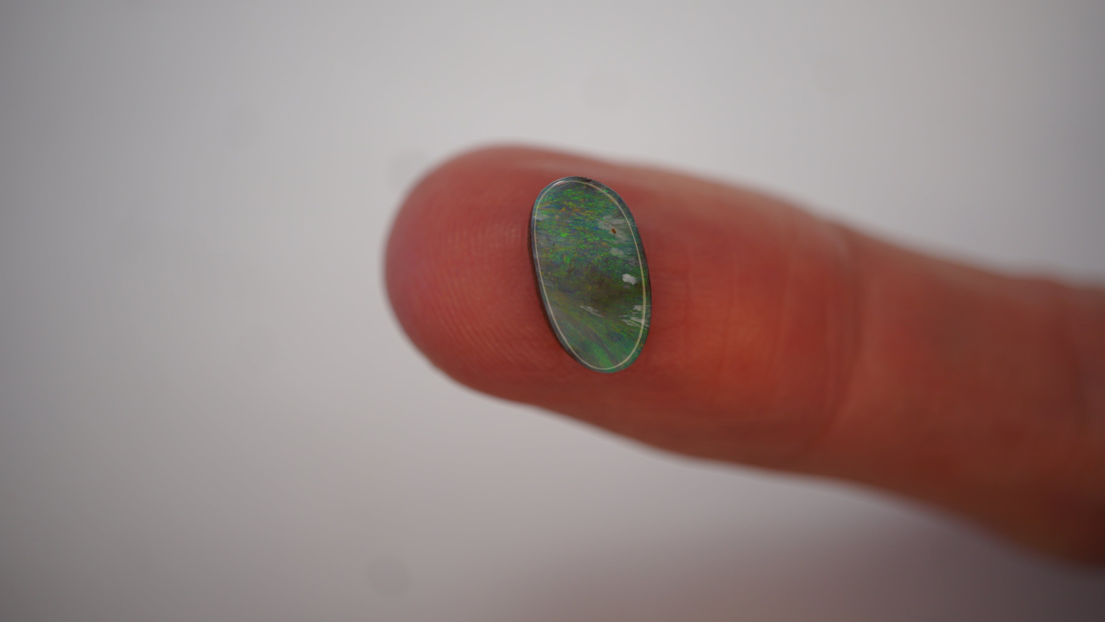 1.9 ct Blue-Green Boulder Opal - Soft Flowing Colour Play