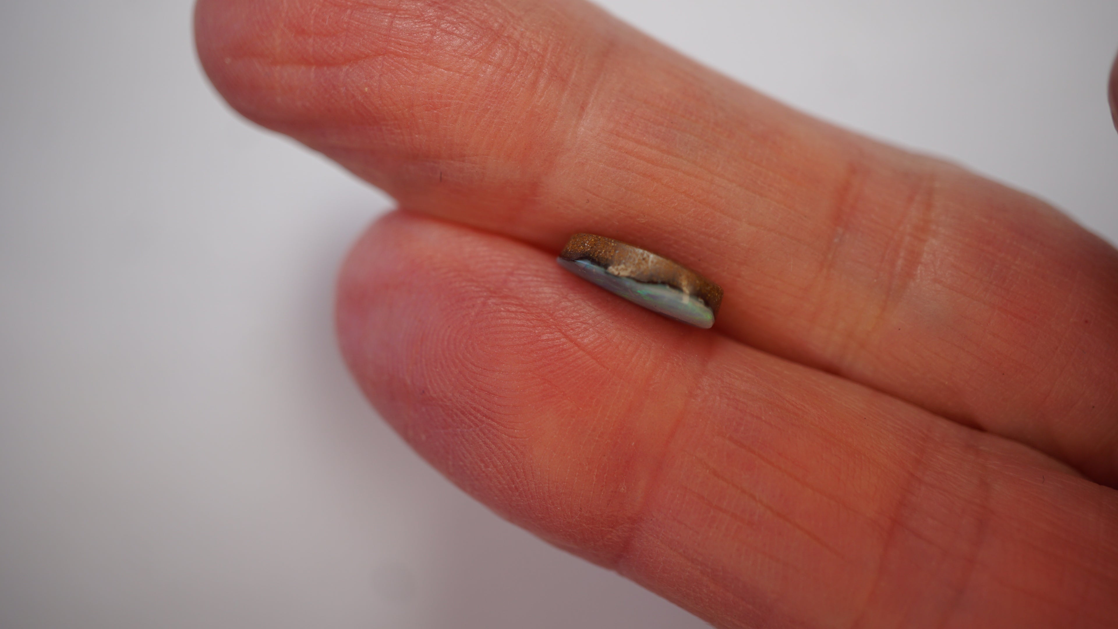 2.1 ct Green Boulder Opal - Flowing Green Colour Play