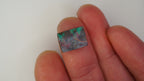 4.0 ct Rectangular Boulder Opal - Layered Structure with Crimson & Green Colour