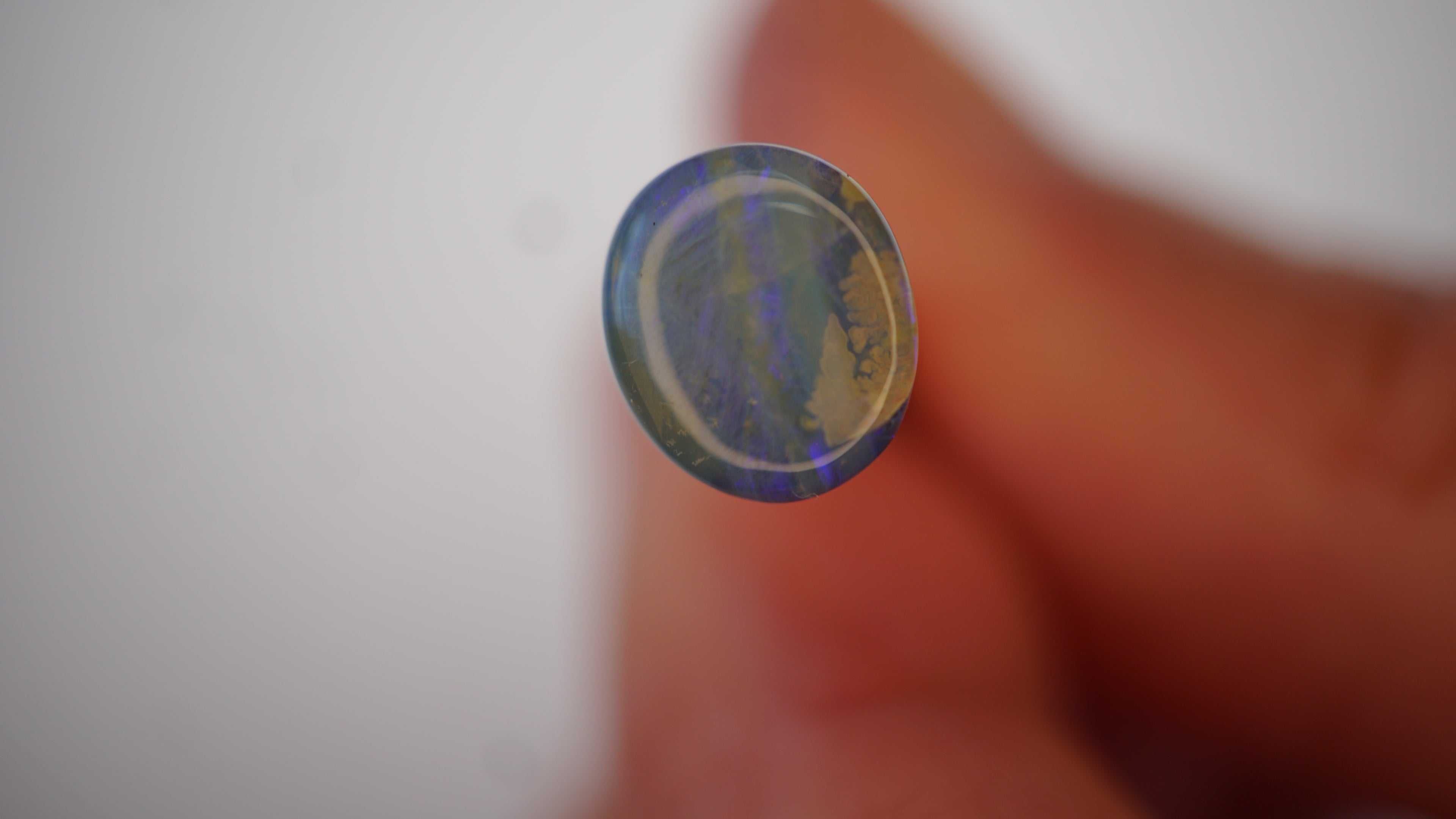 2.3ct Boulder Opal - Pale Blue Base with Soft Purple Play