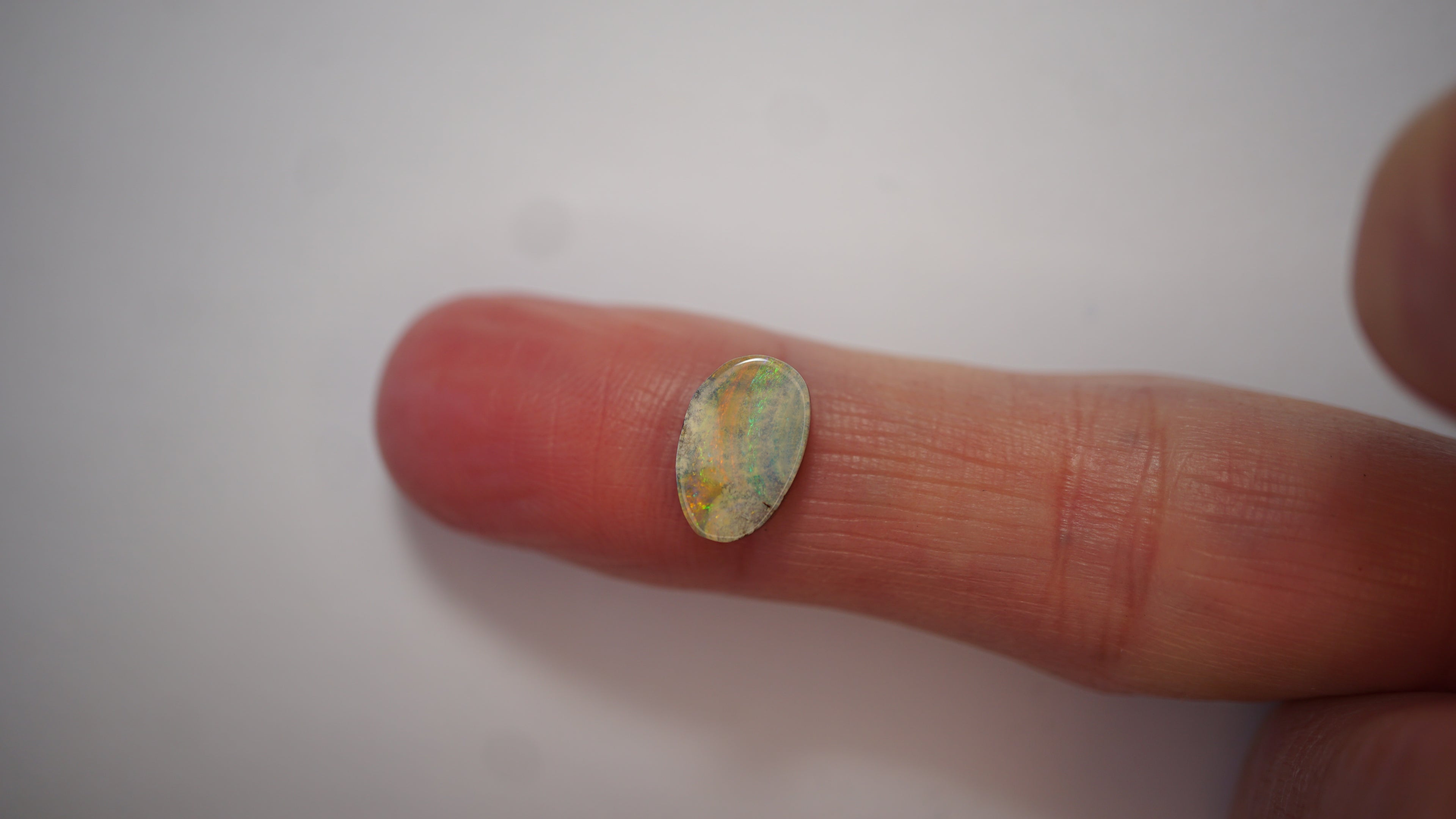 2.9ct Boulder Opal - Neon Green & Crimson Bands