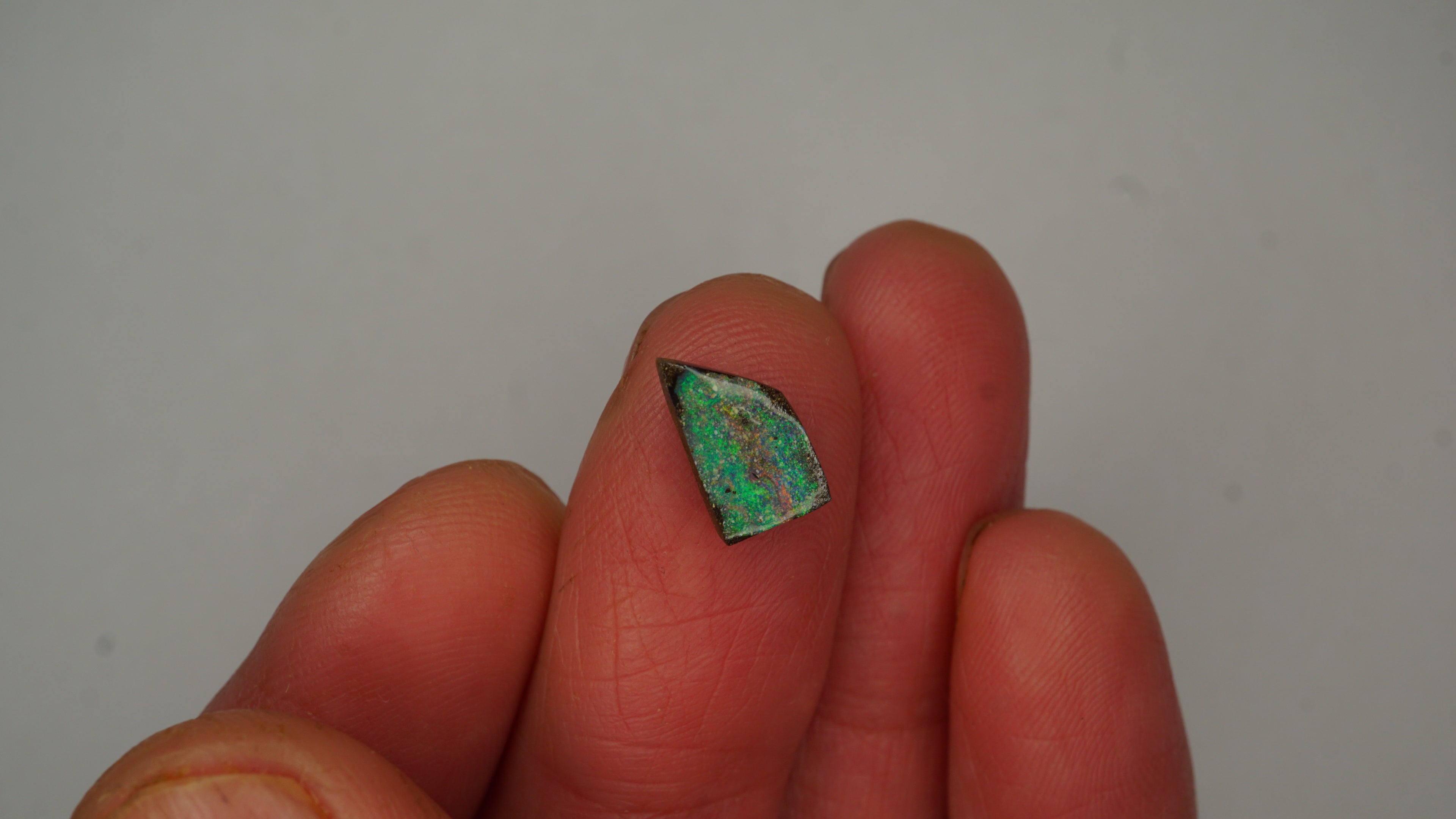 1.7ct Boulder Opal — Green Base with Pink & Green Pinfire Streak