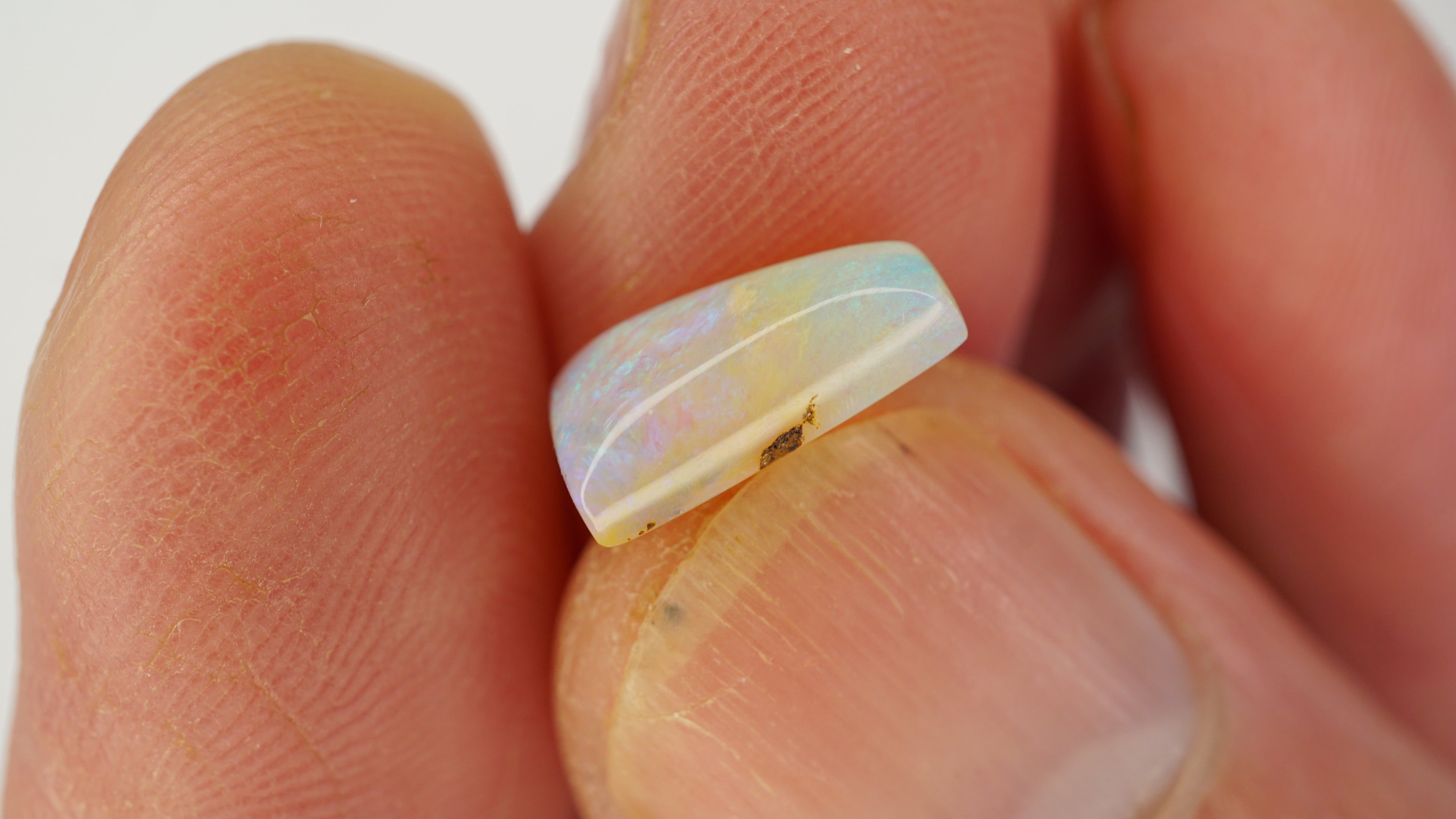 1.9 ct Green Crystal Opal - Lime Green Pinfire Play