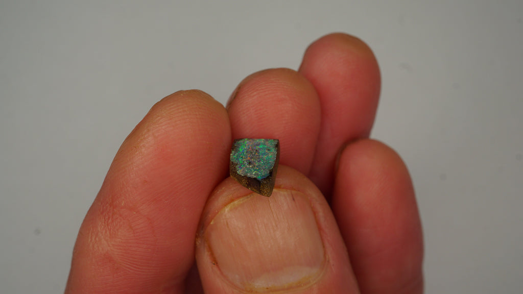 1.7ct Boulder Opal — Green Base with Pink & Green Pinfire Streak