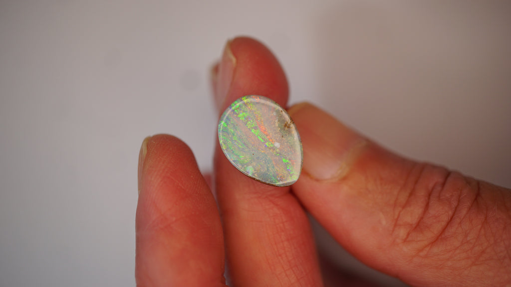 Celestial Bloom - 10.3ct Boulder Opal with Pink and Green Pastel Fire
