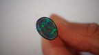 5.4 ct Blue-Green Boulder Opal - Rolling Straw Pattern