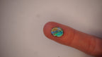 2.5ct Boulder Opal - Electric Green Sash on Blue Base