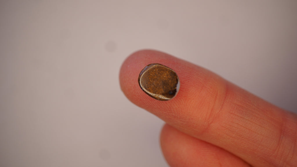 2.7ct Boulder Opal - Bright Green Streak on Pale Blue Host Body Tone