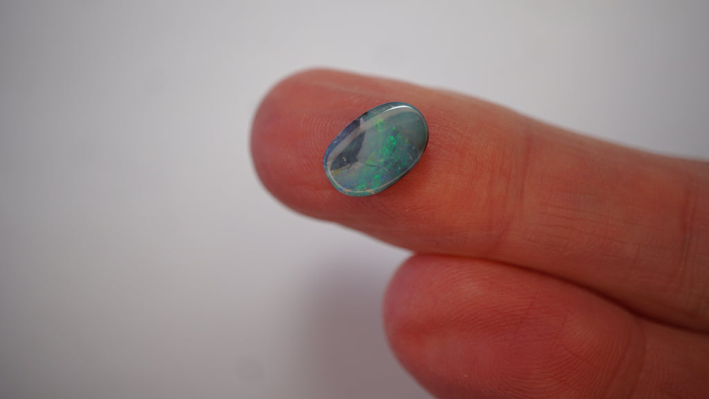 2.1 ct Green Boulder Opal - Flowing Green Colour Play