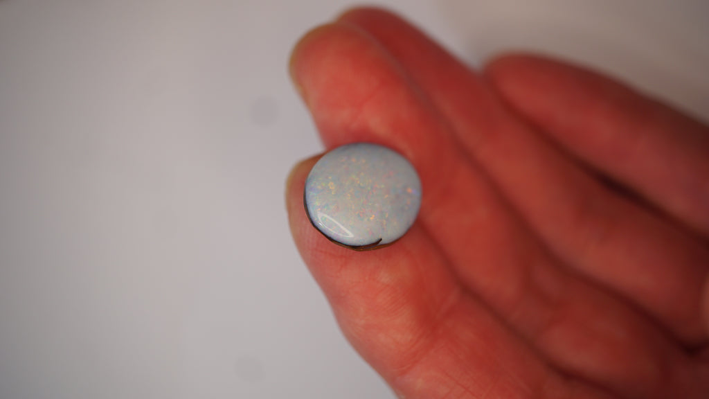 9.6 ct White Boulder Opal - Soft Pastel Colour Play