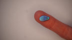 2.3ct Boulder Opal - Crimson, Blue & Green Bands on Blue Host Body Tone