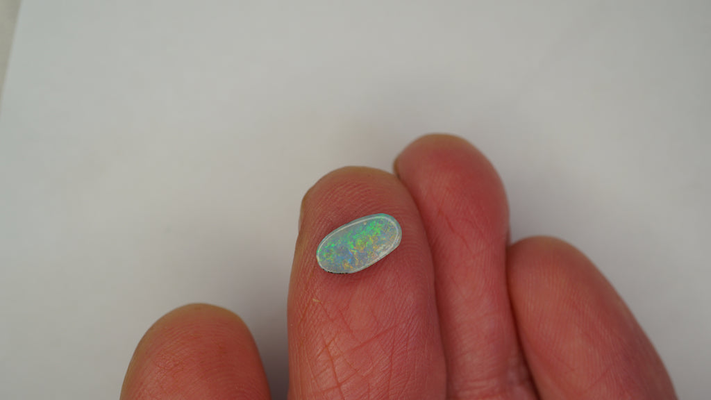 0.8 ct Green Boulder Opal - Dominant Green Colour Play