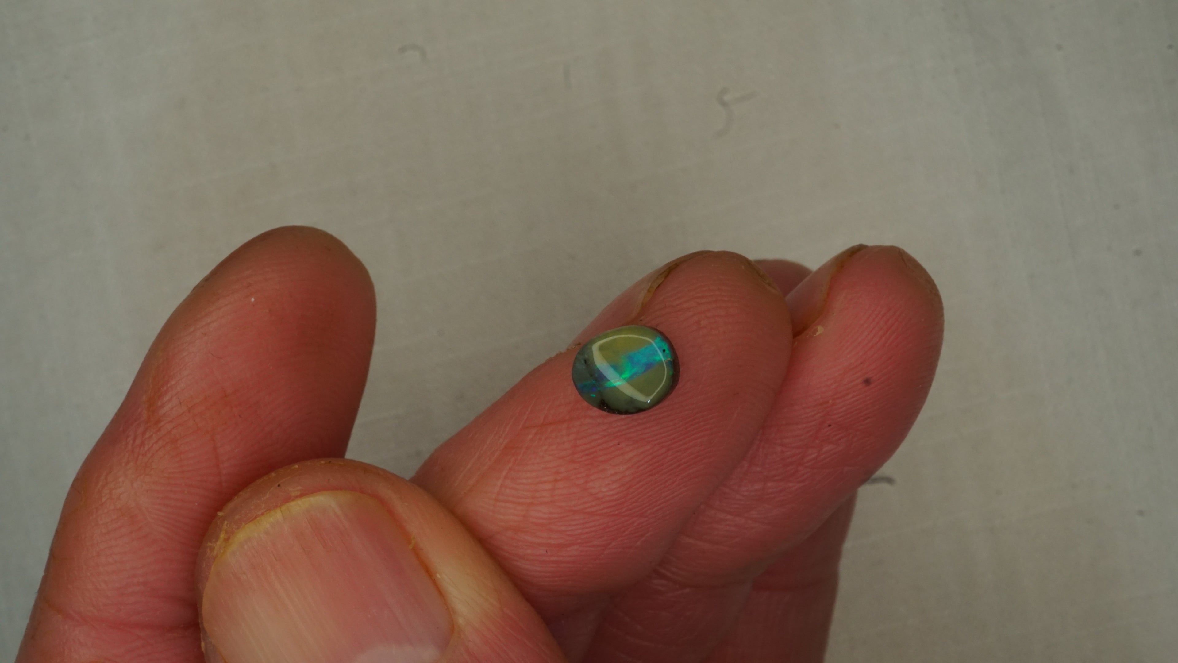 1.2ct Boulder Opal - Electric Green Rolling Fire