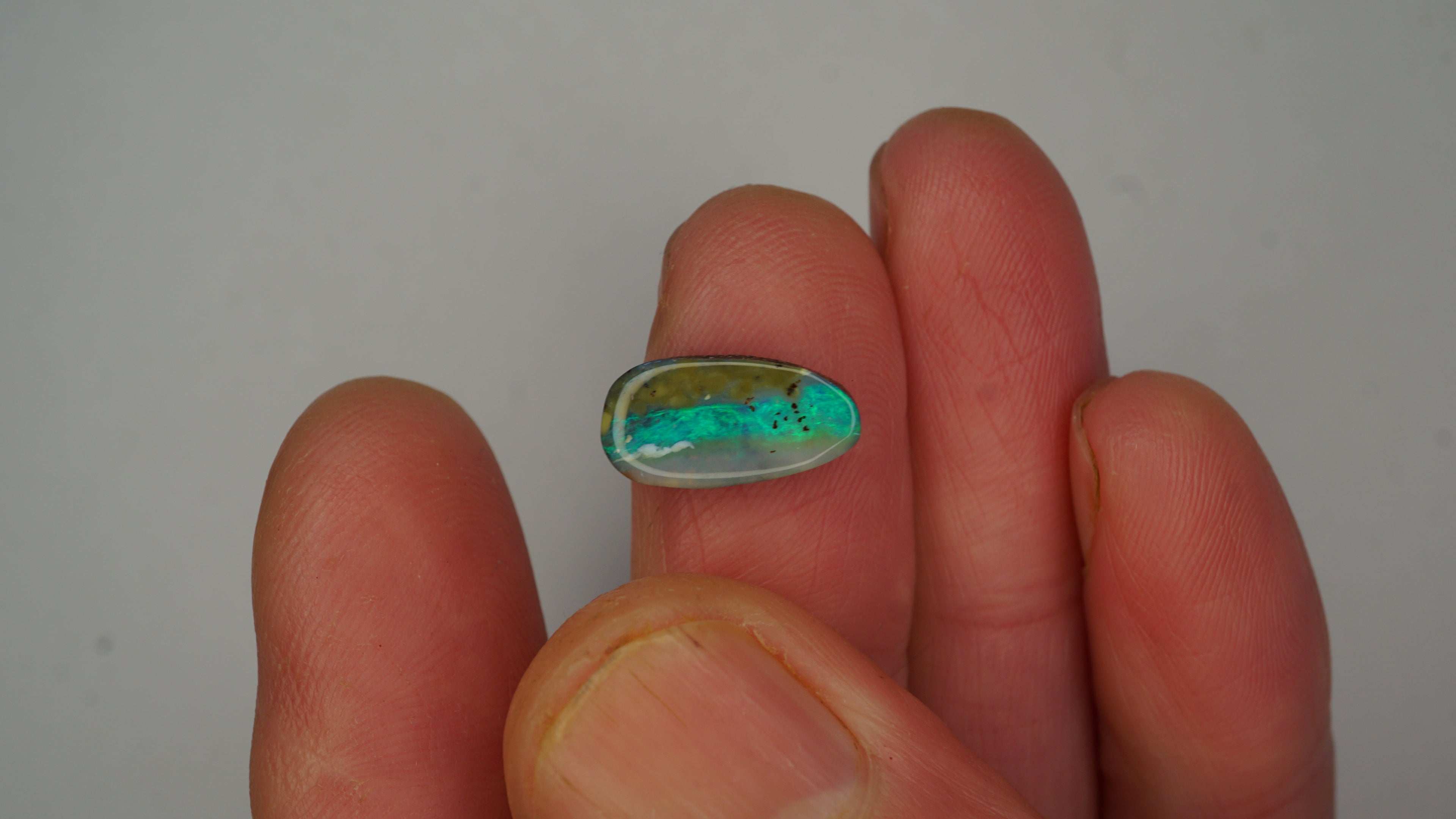 3.1ct Boulder Opal - Rolling Green Fire