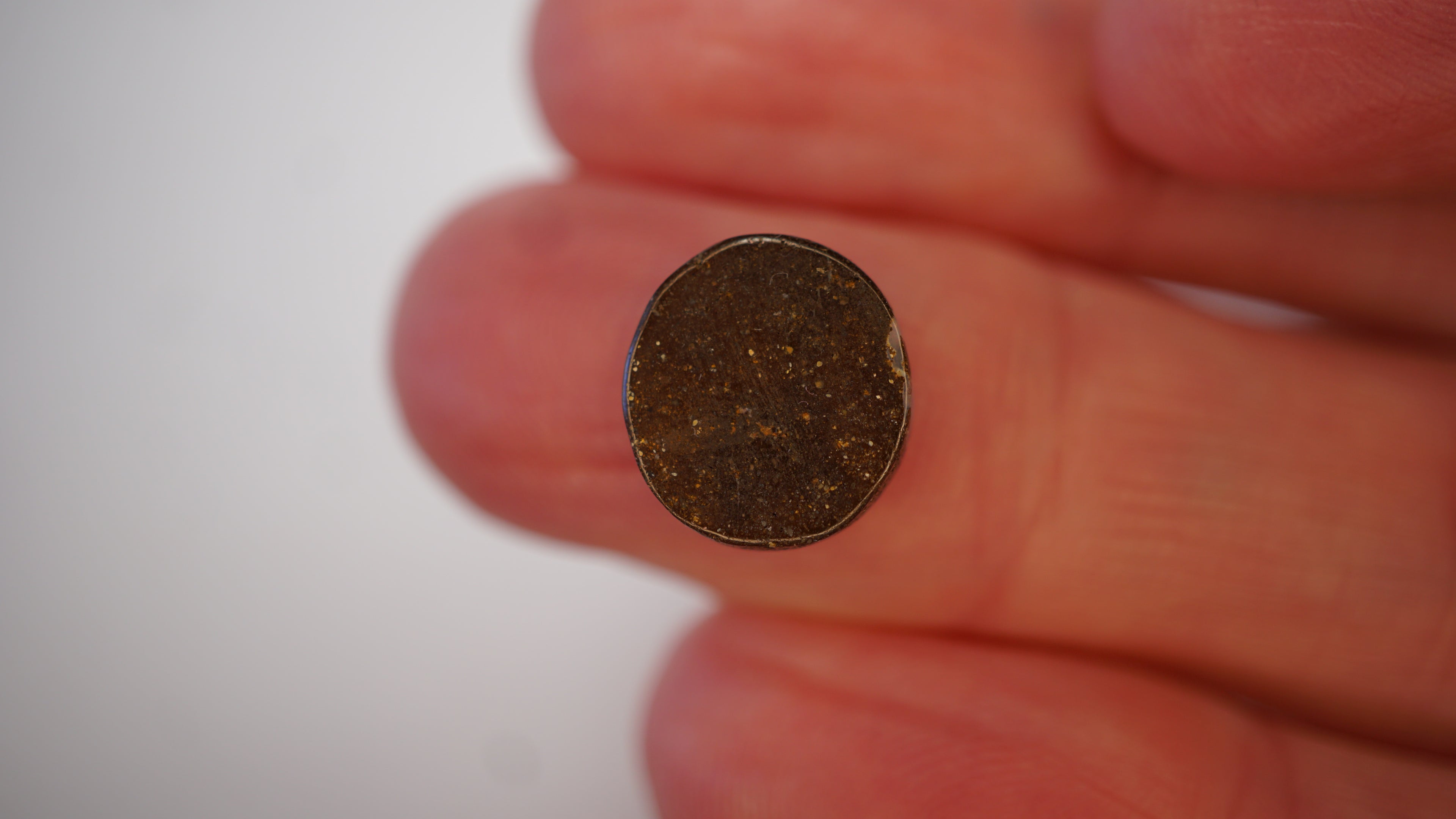 3.9 ct Blue Boulder Opal - Green Feature Flash