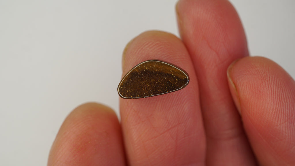 3.0ct Boulder Opal - Multicolour Fire on Dark Green Base