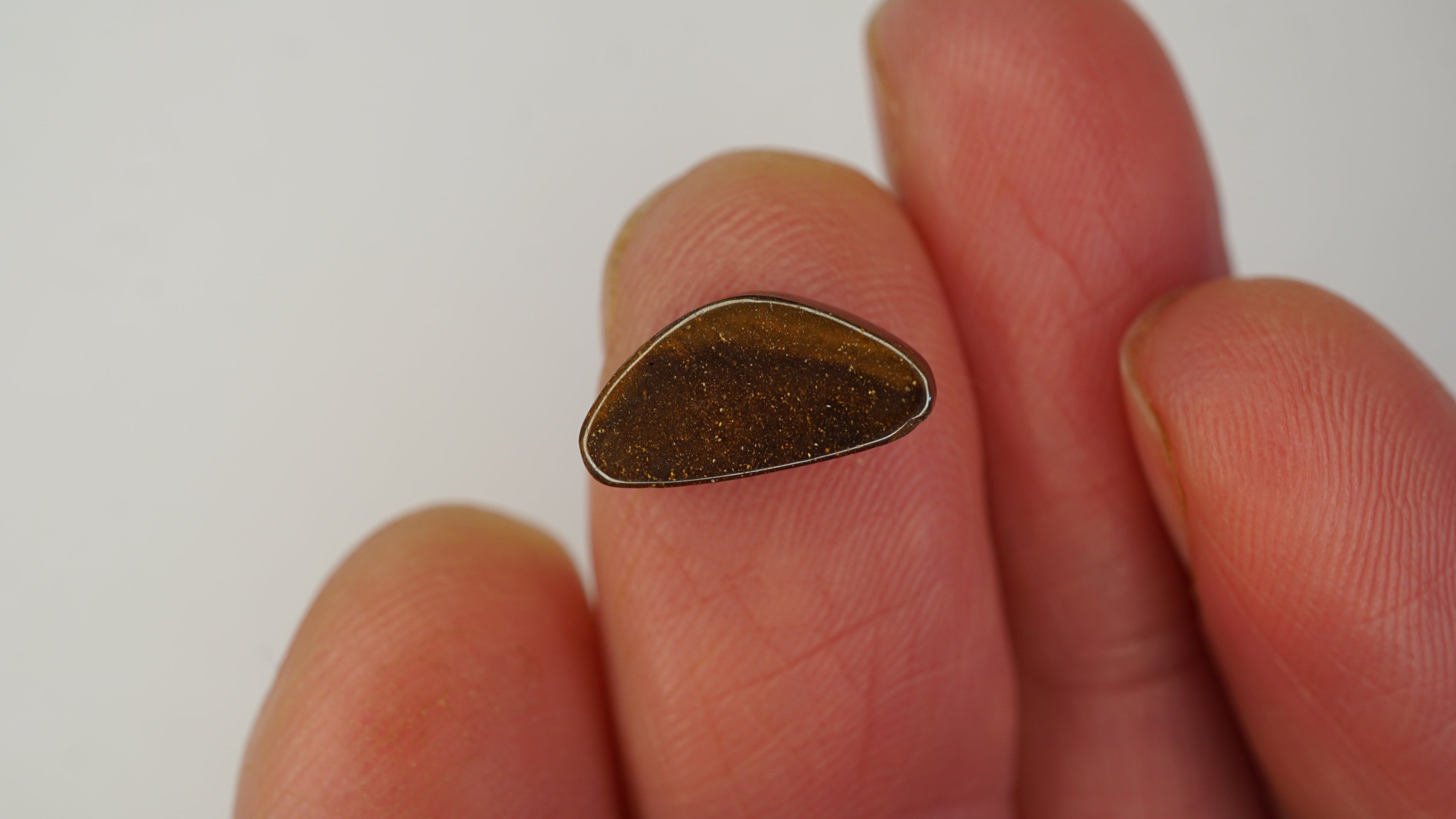 3.0ct Boulder Opal - Multicolour Fire on Dark Green Base