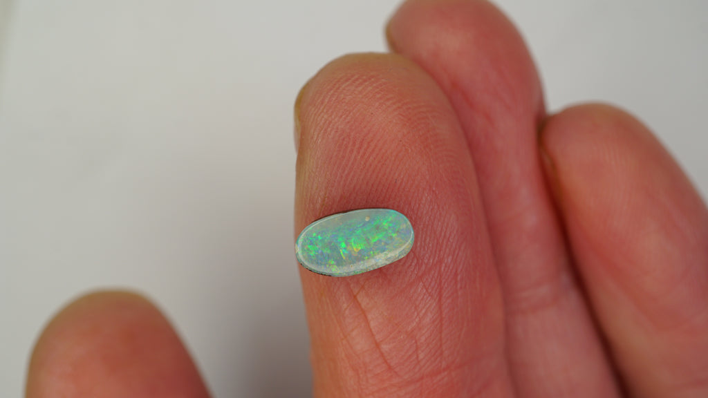 0.8 ct Green Boulder Opal - Dominant Green Colour Play