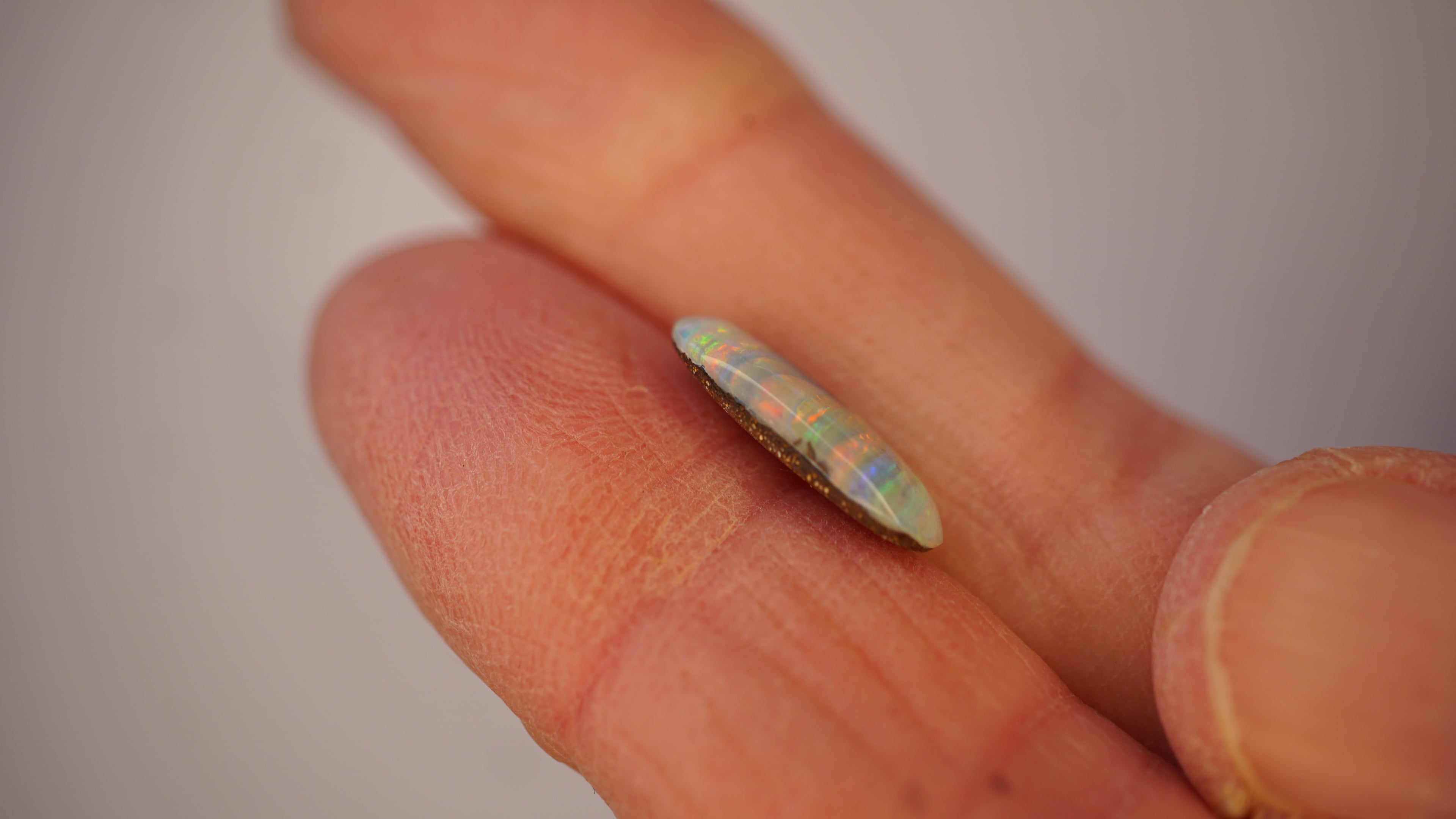 2.4 ct Boulder Opal - Multicolour Linear Colour Banding