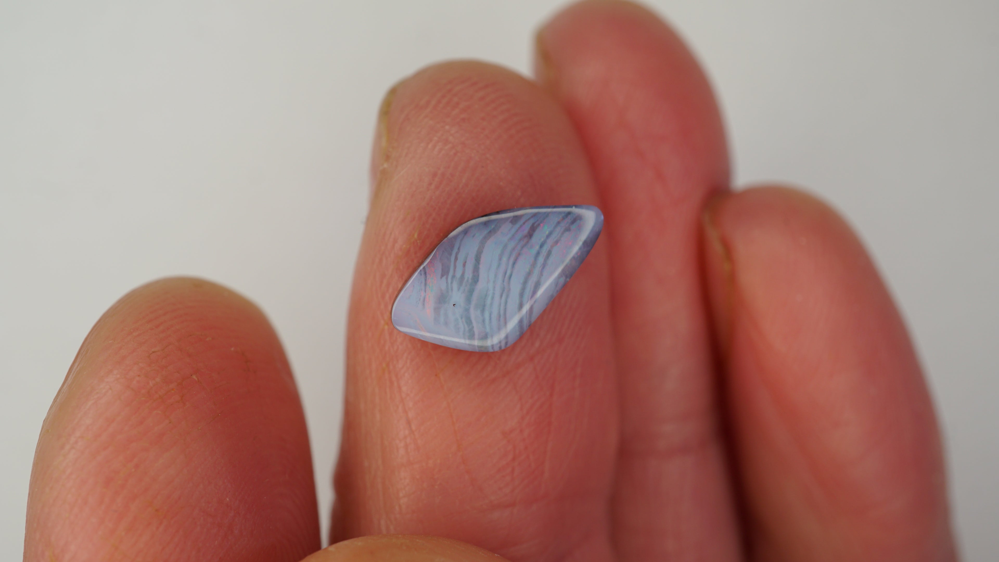 2.5 ct Pale Purple Boulder Opal - Pink Streaked Colour Play