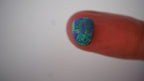 2.7ct Boulder Opal - Neon Green & Electric Blue Play on Blue Host Body Tone