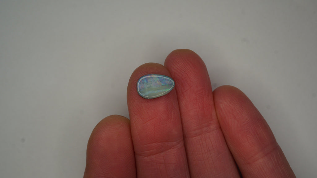 3.2 ct Purple Boulder Opal - Multicolour Pinfire Play
