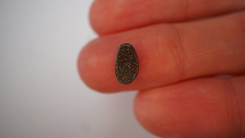 1.6 ct Teal-Green Boulder Opal - Concentrated Green Pinfire