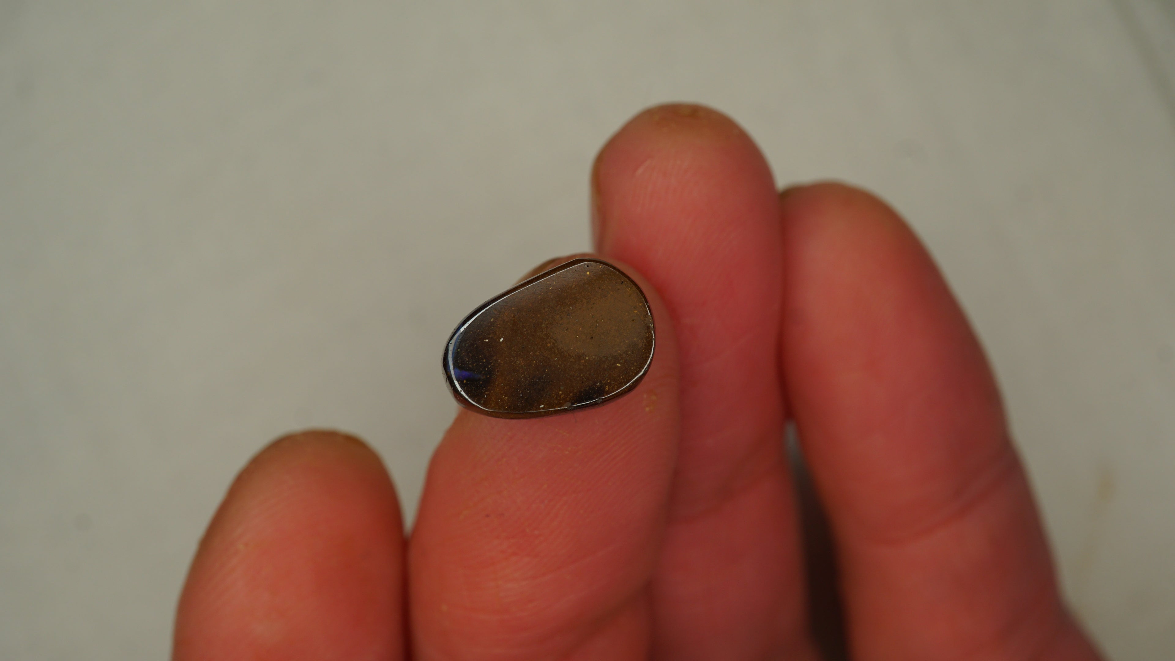 4.9ct Boulder Opal - Cobalt, Teal & Green Play on Natural Host Body Tone