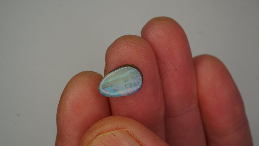 3.2 ct Purple Boulder Opal - Multicolour Pinfire Play