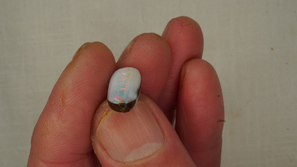 4.5 ct White Boulder Opal - Soft Pastel Colour Play