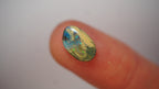 2.8ct Boulder Opal - Blue & Green Fire with Ivory Streak