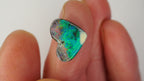 5.1ct Heart-Shaped Boulder Opal - Multicolour Green-Dominant Fire