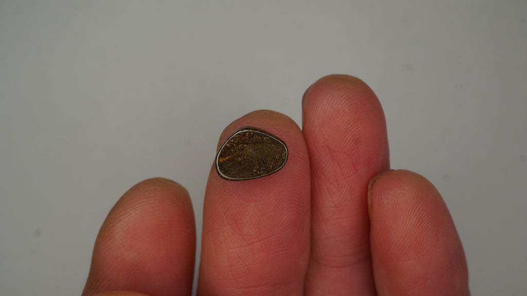 2.6ct Boulder Opal - Bright Green Pinfire on Misty Purple Host Body Tone