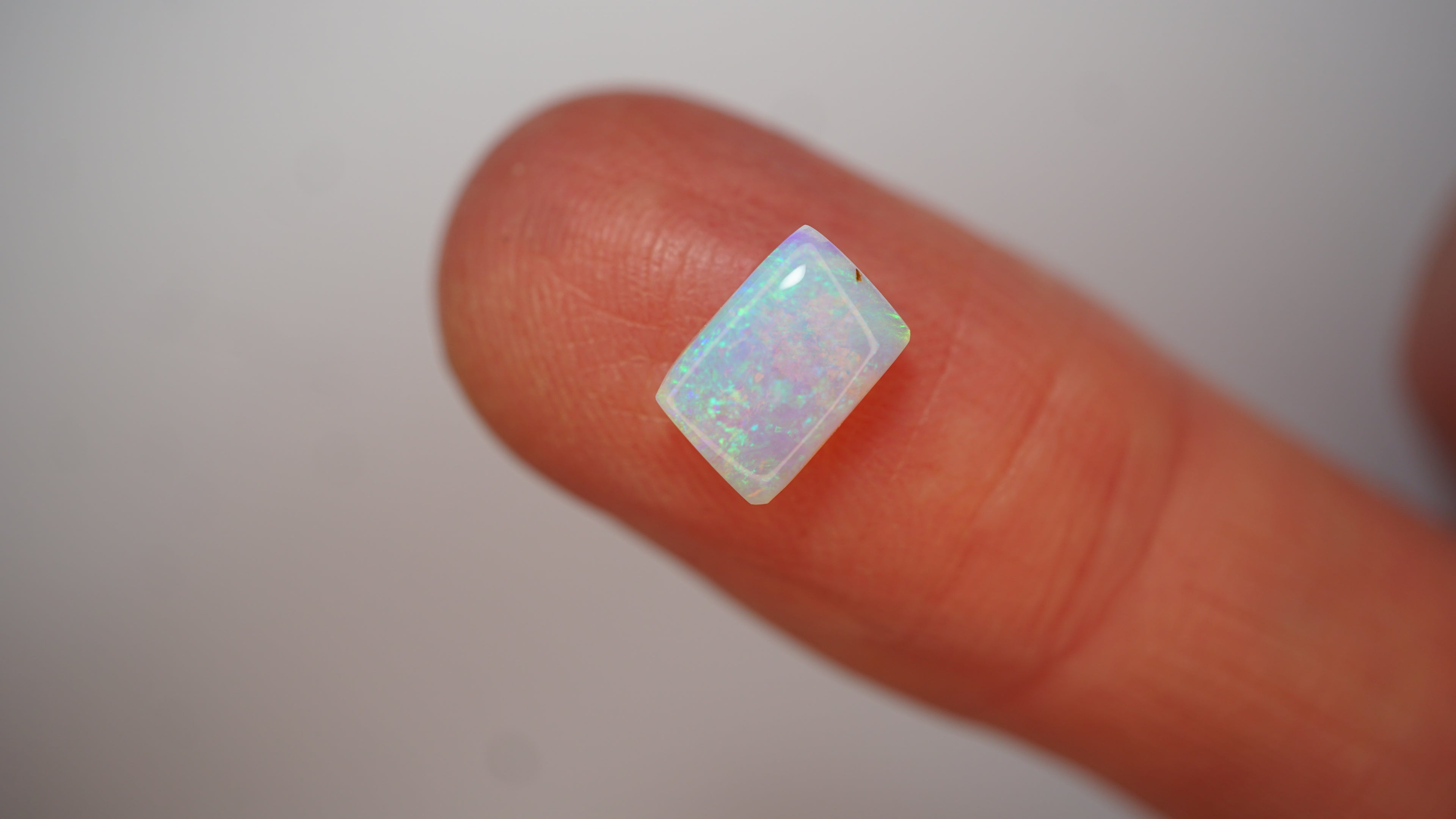 1.1ct Crystal Opal - Electric Green Fire