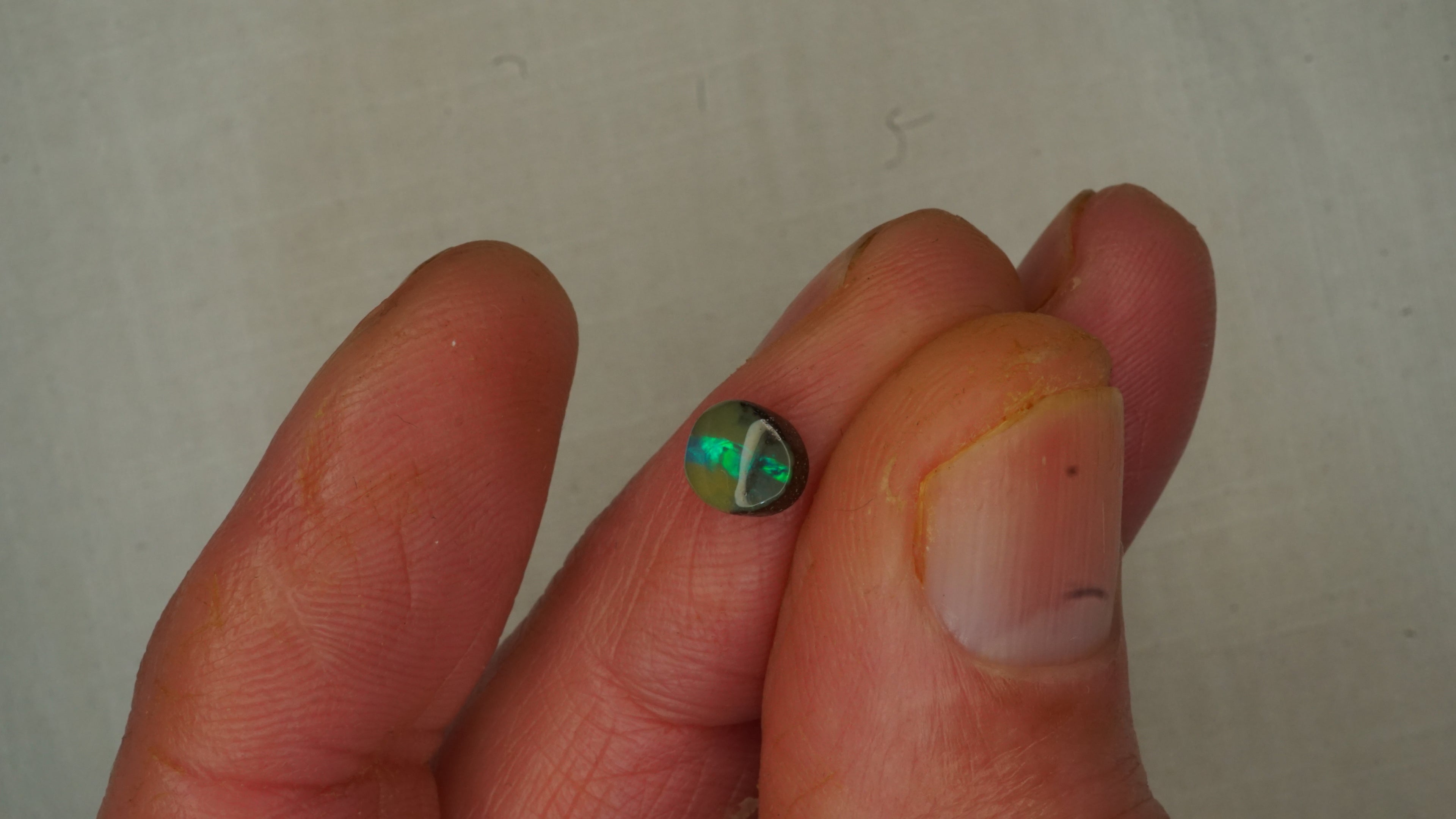 1.2ct Boulder Opal - Electric Green Rolling Fire