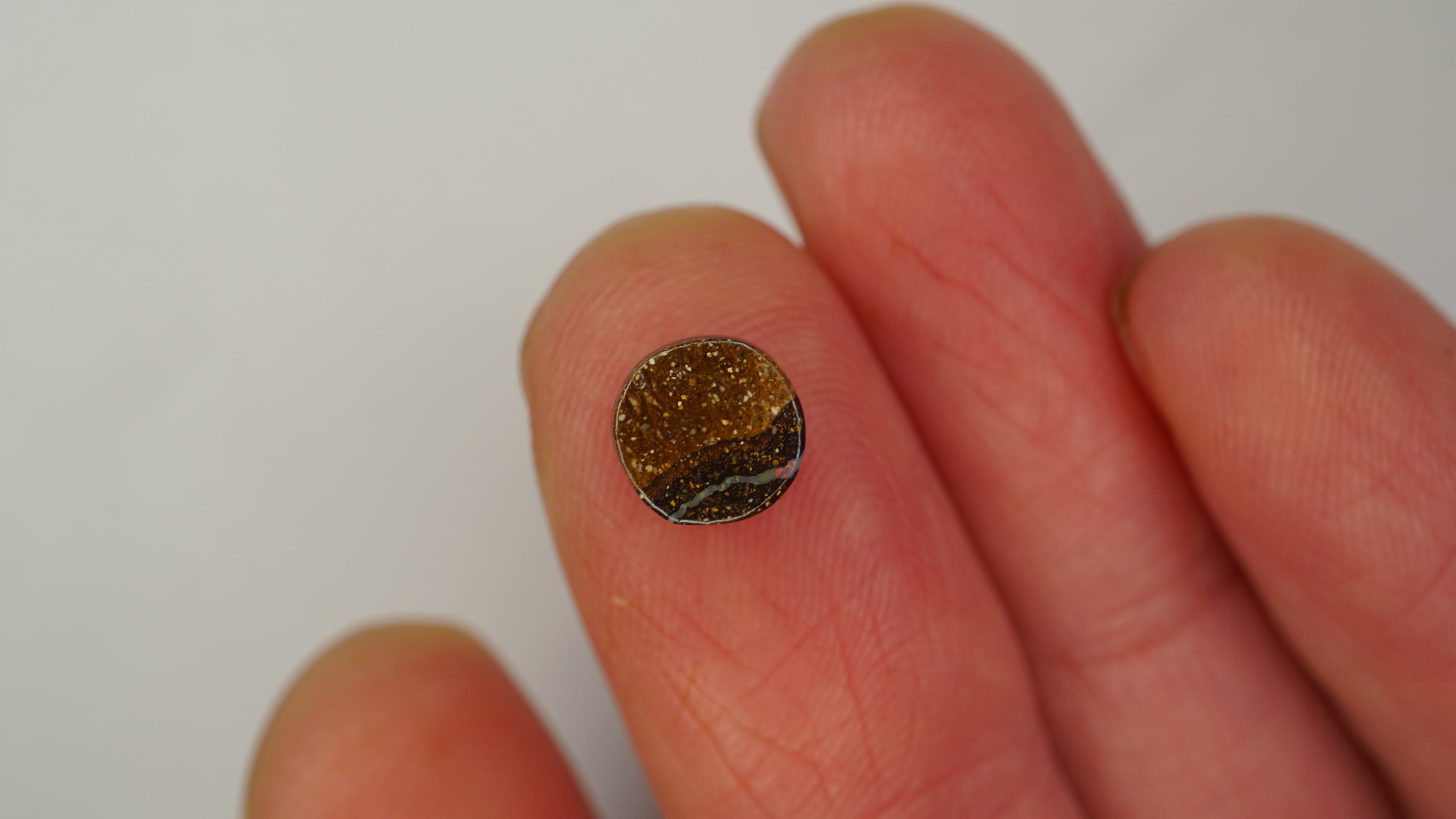 1.9 ct Pink Boulder Opal - Green & Pink Flowing Colour Play