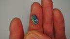 Midnight Stream Boulder Opal - Dark Blue with Electric Green & Blue Streaks