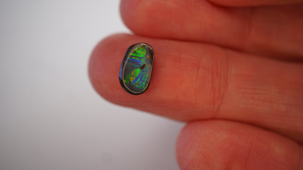 1.8 ct Green Boulder Opal - Full-Face Brightness