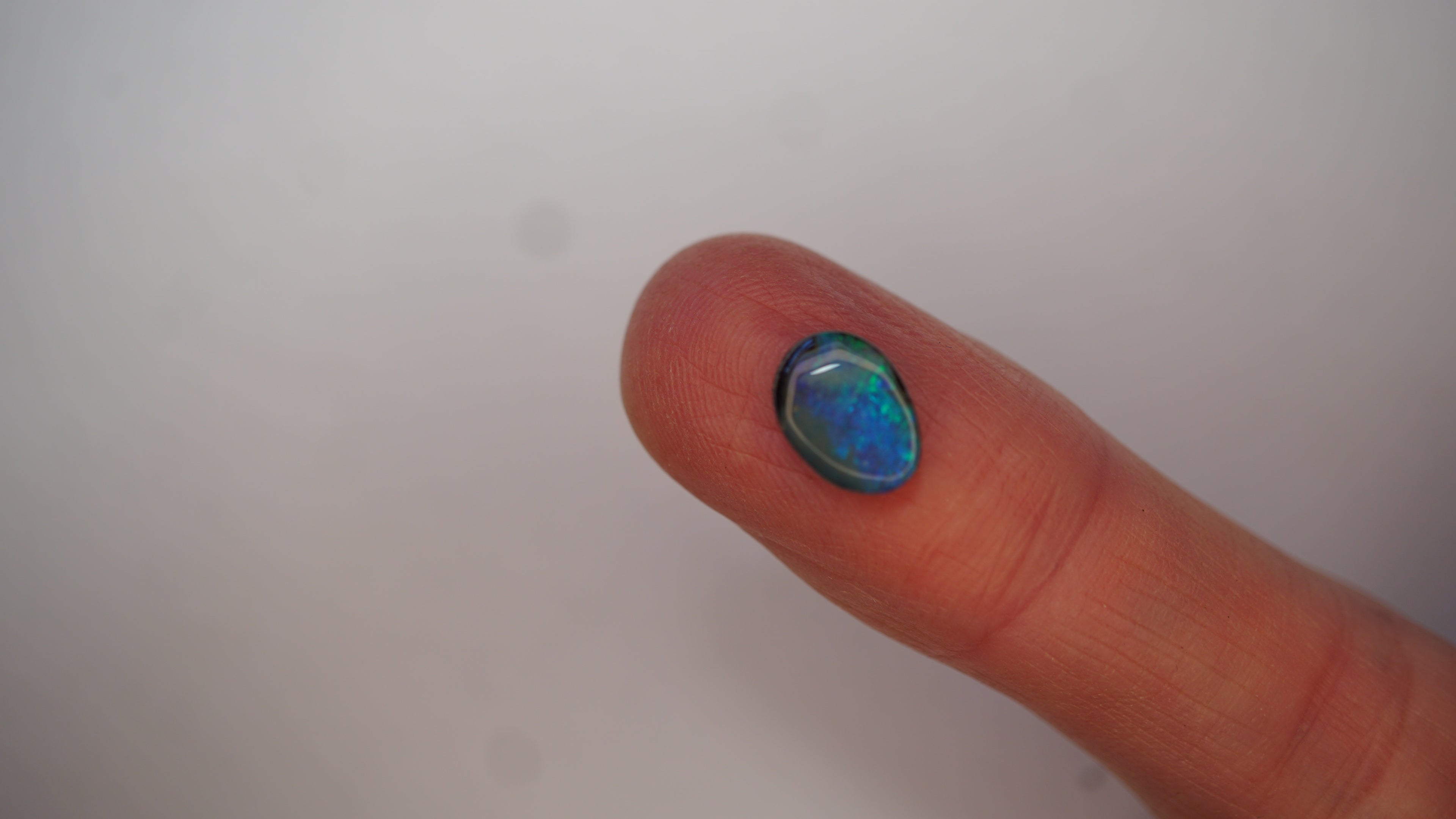2.8ct Boulder Opal - Blue & Green Play on Sky Blue Host Body Tone