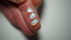 2.75ct Crystal Boulder Opal Trio - Green & Gold Pinfire with Red Highlights